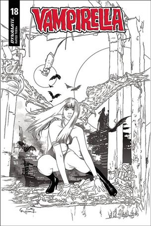 Vampirella (2019) issue 18-L Ergun Gunduz 1:20 Black & White Cover