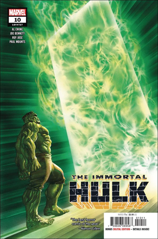 Immortal Hulk issue 10 Alex Ross Cover
