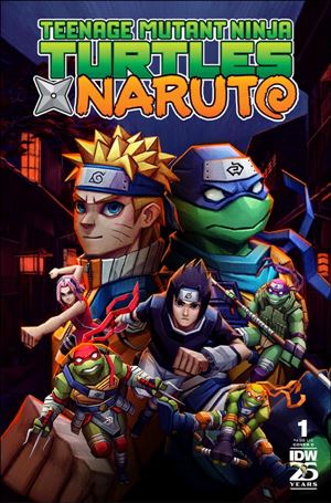 Teenage Mutant Ninja Turtles x Naruto issue 1-D Andres Moncayo Cover
