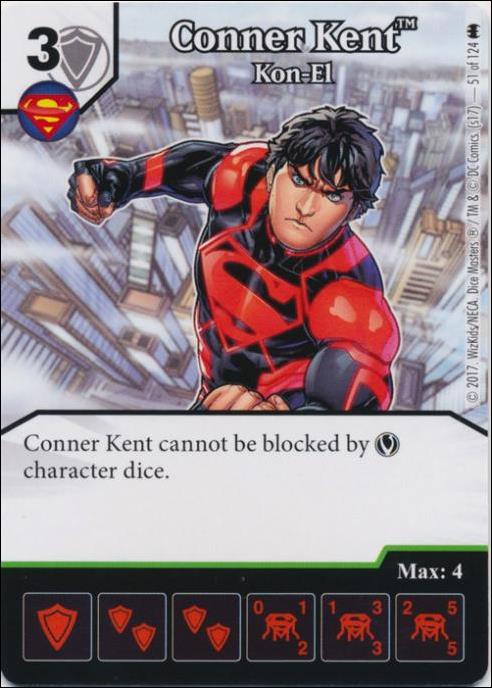 DC Comics Dice Masters Batman card 51 Conner Kent: Kon-El