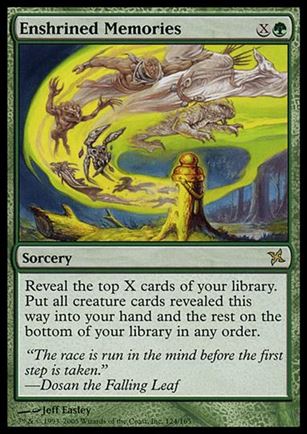Magic the Gathering: Betrayers of Kamigawa (Base Set) card 124 Enshrined Memories