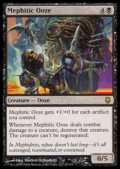 Magic the Gathering: Darksteel (Base Set) card 47 Mephitic Ooze