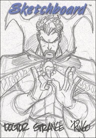 Marvel Creators Collection '98 (Sketchboard Subset) card 19-D Doctor Strange (White)