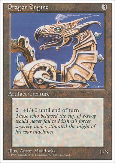 Magic the Gathering: 4th Edition (Base Set) card 317 Dragon Engine