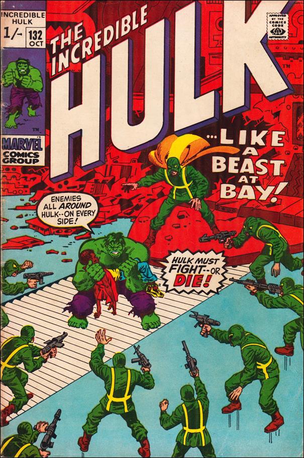 Incredible Hulk (1968) issue 132-B UK Price Cover