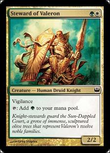 Magic the Gathering: Duel Decks: Knights vs. Dragons (Base Set) card 11 Steward of Valeron