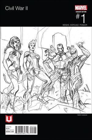 Civil War II issue 1-TF Terry Dodson Danvers Hip Hop Marvel Unlimitd Cover