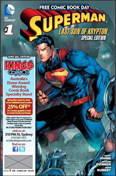 Superman: The Last Son of Krypton FCBD Special Edition issue 1-P Kings Comics Cover