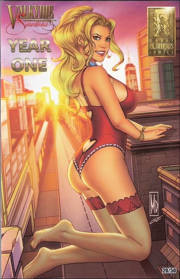 Valkyrie Saviors Year One Pin Up Book issue nn-E Valentines Sunset Red Cover 1/50