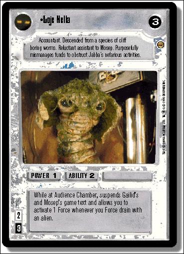 Star Wars: Jabba's Palace Limited (Base Set) card 114 Loje Nella