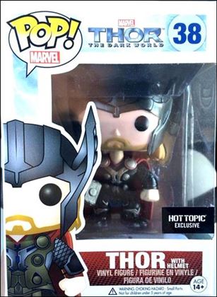 POP! Marvel figure 38 Thor with Helmet (The Dark World) Hot Topic