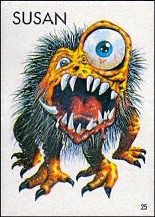 Ugly Stickers (1965) (Base Set) card 25-D Susan
