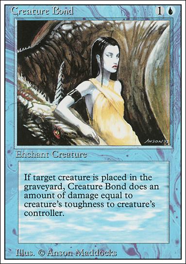 Magic the Gathering: Revised (Base Set) card 55 Creature Bond