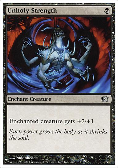 Magic the Gathering: 8th Edition (Base Set) card 169 Unholy Strength