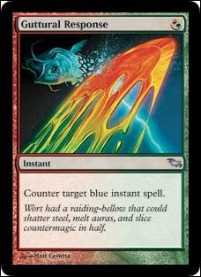 Magic the Gathering: Shadowmoor (Base Set) card 208 Guttural Response