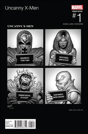 Uncanny X-Men (2016) issue 1-C Greg Land Hip Hop Cover