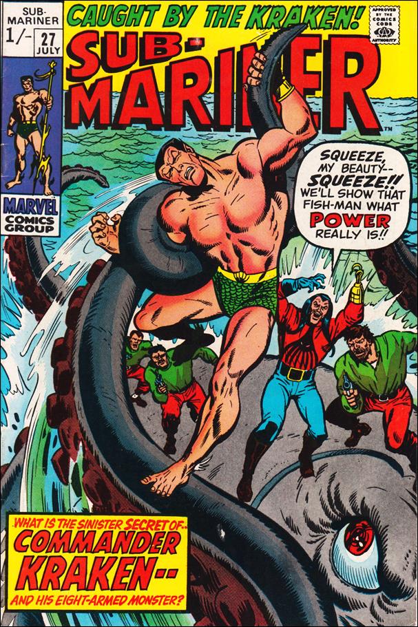 Sub-Mariner (1968) issue 27-B UK Price Cover