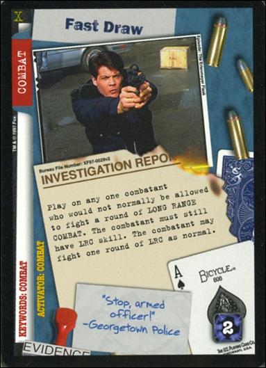 X-Files: The Truth Is Out There (Base Set) card XF97-0029v2 Fast Draw