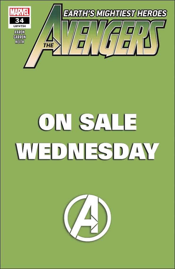 Avengers (2018/07) issue 34-B On Sale Wednesday Cover