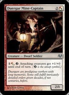 Magic the Gathering: Eventide (Base Set) card 138 Duergar Mine-Captain