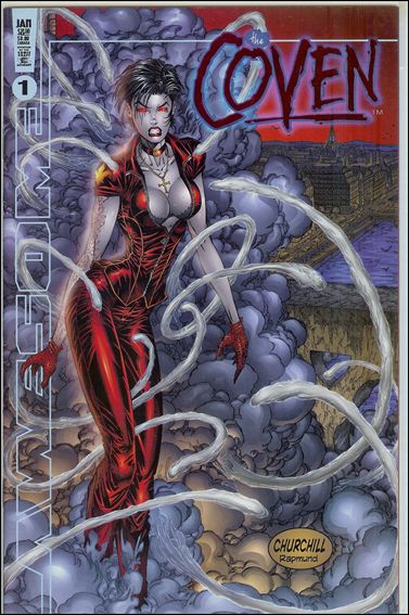 Coven (1999) issue 1-F DF Ian Churchill "Fantom" Foil Cover 1/3000