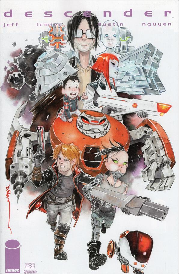 Descender issue 28-B Dustin Nguyen White Cover