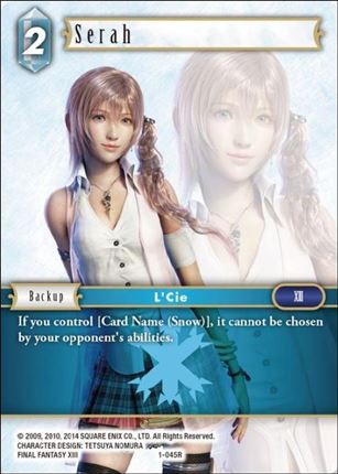 Final Fantasy Trading Card Game: Opus I (Base Set) card 045R Serah