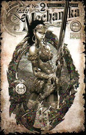 Lady Mechanika issue 2-C Joe Benitez Portrait 1:15 Sepia Cover