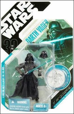 Star Wars: 30th Anniversary Collection 3 3/4" Action Figures (2007) figure 28 Concept Darth Vader w/ Collector Coin