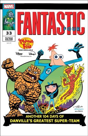 Fantastic Four (2022) issue 33-C Dan Povenmire Phineas and Ferb Homage Cover