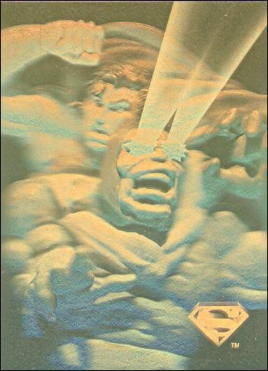 Superman Holo Series (Gold Hologram Parallel Base Set) card 47 On The Darkseid 