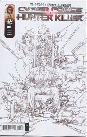 Cyberforce/Hunter-Killer issue 5-C Kenneth Rocafort Sketch Cover