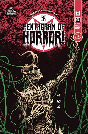 Pentagram of Horror issue 3 Marco Fontanili Black Background Cover