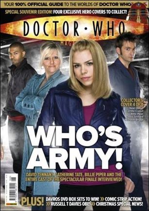Doctor Who Magazine issue 398-D Billie Piper Cover
