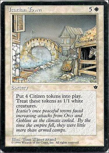 Magic the Gathering: Fallen Empires (Base Set) card 15 Icatian Town