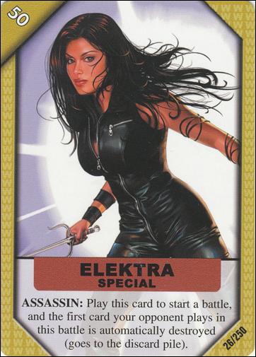 Marvel ReCharge: Inaugural Edition (Base Set) card 26 Elektra Special: Assassin
