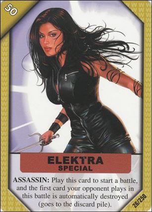 Marvel ReCharge: Inaugural Edition (Base Set) card 26 Elektra Special: Assassin