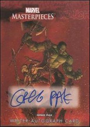 2008 Marvel Masterpieces: Series 3 (Writer Autograph Subset) card GP Greg Pak