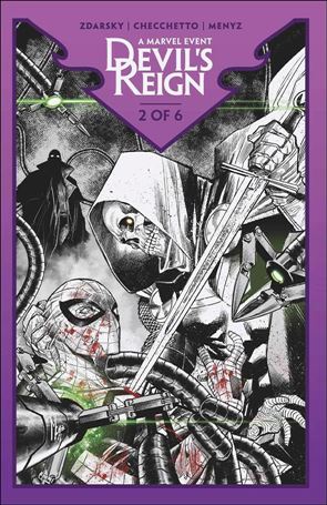 Devil's Reign (2022) issue 2-E Marco Checchetto B&W Cover (2nd Printing)