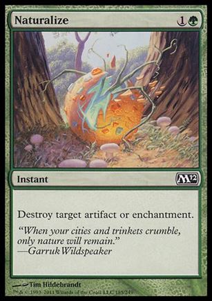 Magic the Gathering: 2012 Core Set (Base Set) card 185 Naturalize
