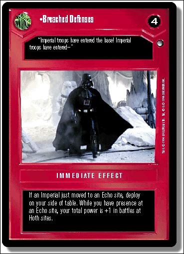 Star Wars: Hoth Limited (Base Set) card 24 Breached Defenses