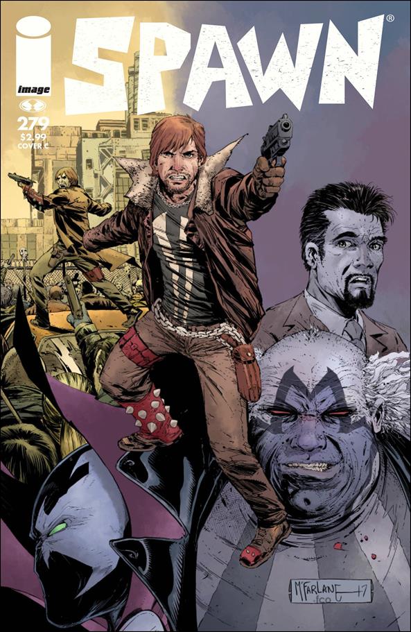 Spawn issue 279-C Todd McFarlane Walking Dead Tribute Color Cover