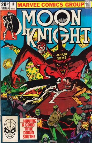 Moon Knight (1980) issue 11-B UK Price Cover