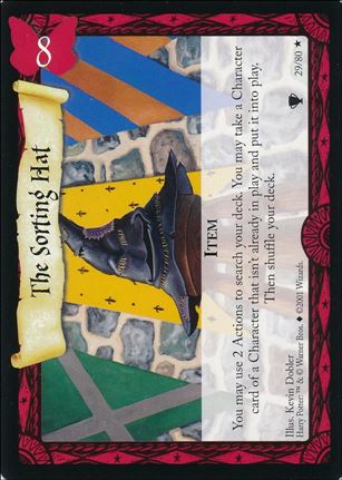 Harry Potter: Quidditch Cup (Base Set) card 29 The Sorting Hat