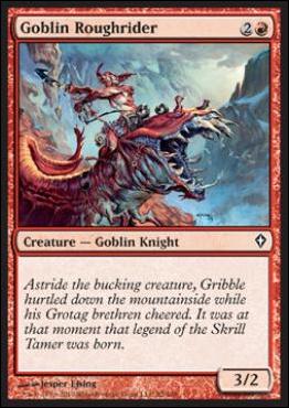Magic the Gathering: Worldwake (Base Set) card 82 Goblin Roughrider