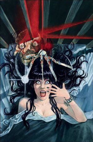 Elvira in Horrorland issue 4-H Silvia Califano 1:25 Virgin Poster Homage Cover