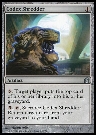 Magic the Gathering: Return to Ravnica (Base Set) card 228 Codex Shredder