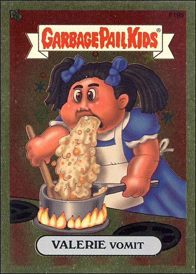 Garbage Pail Kids All-New Series 2 (Foil Sticker Subset)  card F19b Valerie Vomit