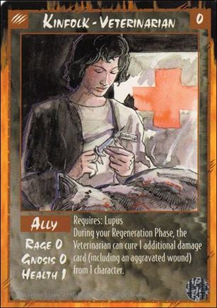 Rage Limited (Base Set) card 147 Kinfolk - Veterinarian 