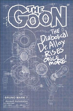 Goon (2019) issue 13-B Cardstock Blueprint Cover